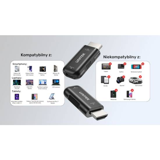 Adapter USB-C -> HDMI 4K@60Hz Unitek V1187ABK01