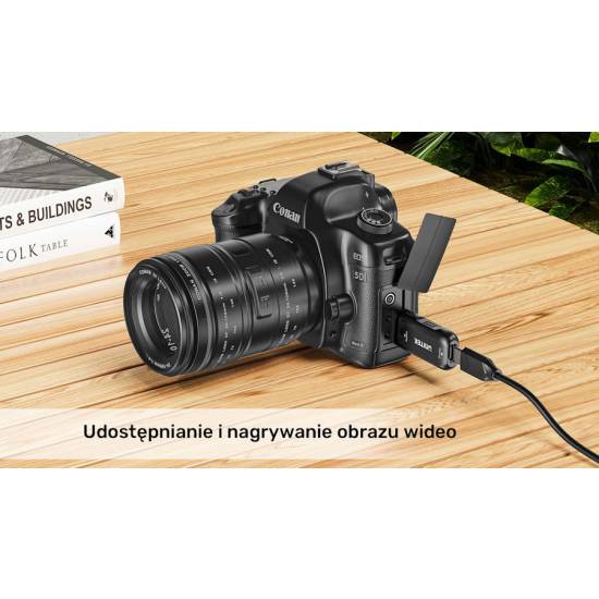 Adapter HDMI -> USB-C HDR HDCP 4K 60Hz Unitek V1187BBK01