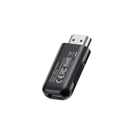 Adapter HDMI -> USB-C HDR HDCP 4K 60Hz Unitek V1187BBK01