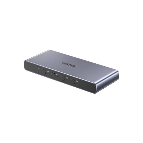 Przełącznik HDMI x2 USB-C x2 4K@60Hz Unitek V1313AGY01-EU
