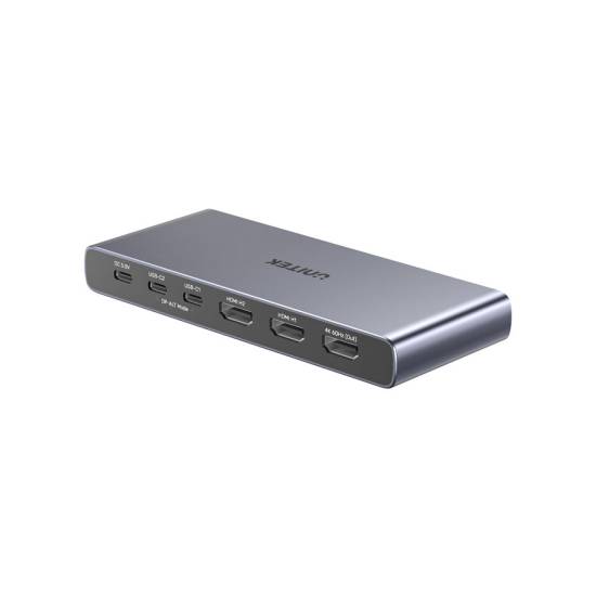 Przełącznik HDMI x2 USB-C x2 4K@60Hz Unitek V1313AGY01-EU