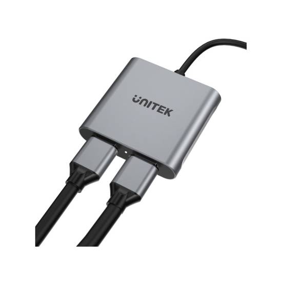 Adapter USB-C -> 2x HDMI 2.0 4K 60Hz MST Unitek V1404B