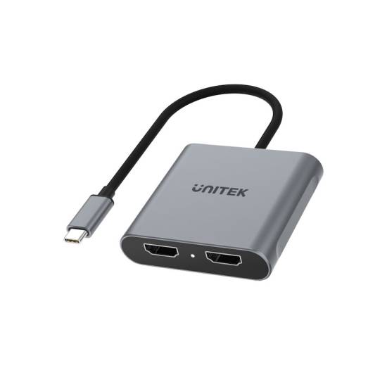Adapter USB-C -> 2x HDMI 2.0 4K 60Hz MST Unitek V1404B