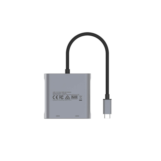 Adapter USB-C -> 2x HDMI 2.0 4K 60Hz MST Unitek V1404BGY01