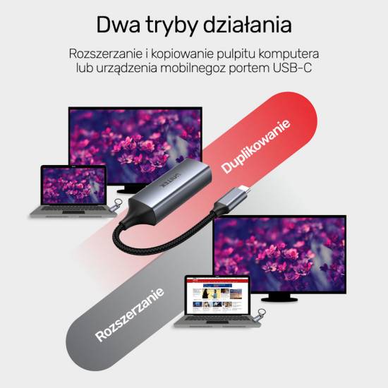 Adapter USB-C -> VGA Unitek V1413A