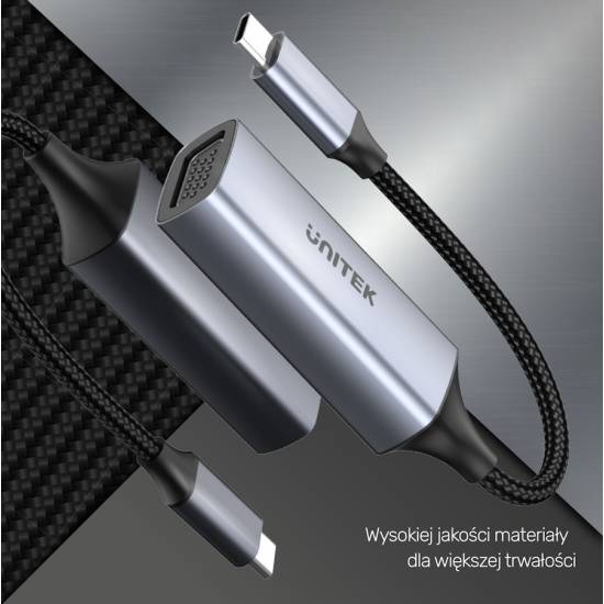 Adapter USB-C -> VGA Unitek V1413A