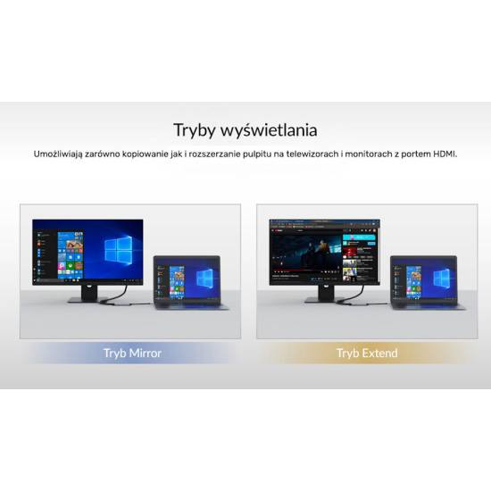 Adapter USB-C -> HDMI 2.0 4K 60Hz Unitek V1420A