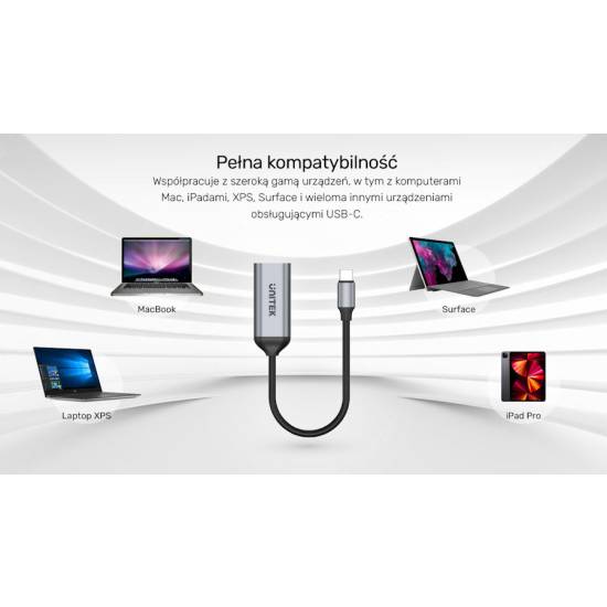 Adapter USB-C -> HDMI 2.0 4K 60Hz Unitek V1420A