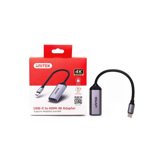 Adapter USB-C -> HDMI 2.0 4K 60Hz Unitek V1420A