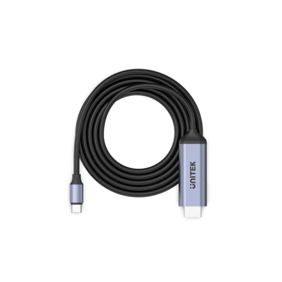 Kabel USB-C -> HDMI 8K USB 4 HDR10+ HDCP 2.3 1.8m Unitek V1423BGY01