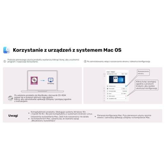 Adapter USB-C/A -> 2x HDMI FullHD MST Unitek V1427A01
