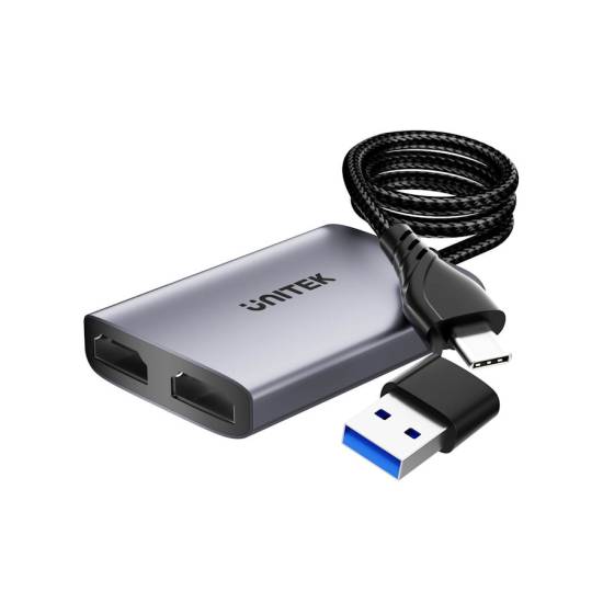 Adapter USB-C/A -> 2x HDMI FullHD MST Unitek V1427A01