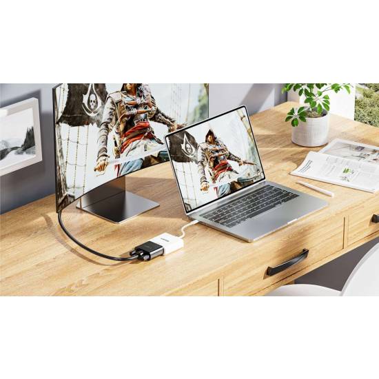 Adapter USB-C -> DVI 1080P@60Hz 60Hz Unitek V1429A01