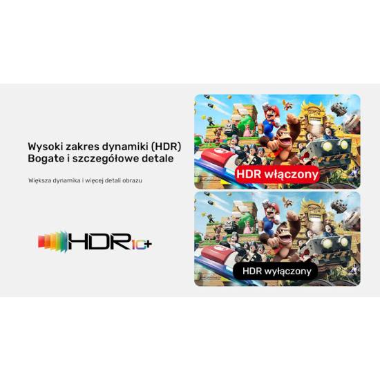 Kabel USB-C -> HDMI 4K@60Hz z portem USB-C PD 100W 2,0m Unitek V1439ABK01