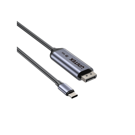 Kabel USB-C -> DisplayPort 2.1 16K 80Gbps 1,8m dwukierunkowy Unitek V1441AGY01