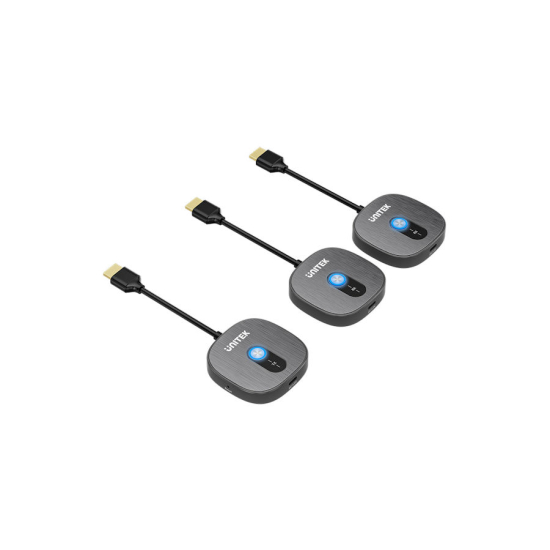 Transmiter bezprzewodowy nadajnik + 2 odbiorniki HDMI 1080p Unitek V1711ABK01