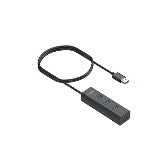 Hub USB-A -> USB-A x4 zintegrowany kabel 1,2m aktywny Unitek Y-3089V01