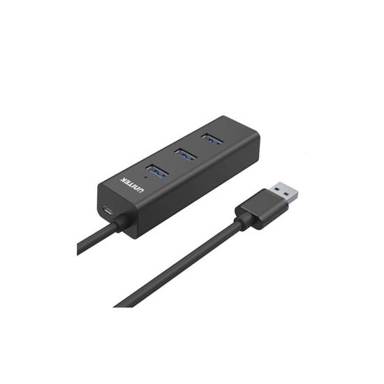 Hub USB-A -> USB-A x4 zintegrowany kabel 1,2m aktywny Unitek Y-3089V01