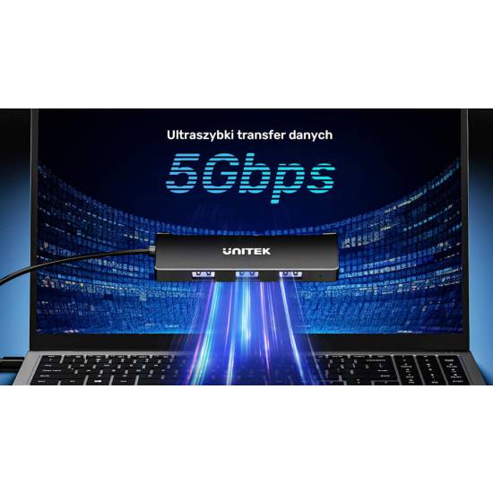 Hub USB3 x4 5Gbps Unitek Y-3145C