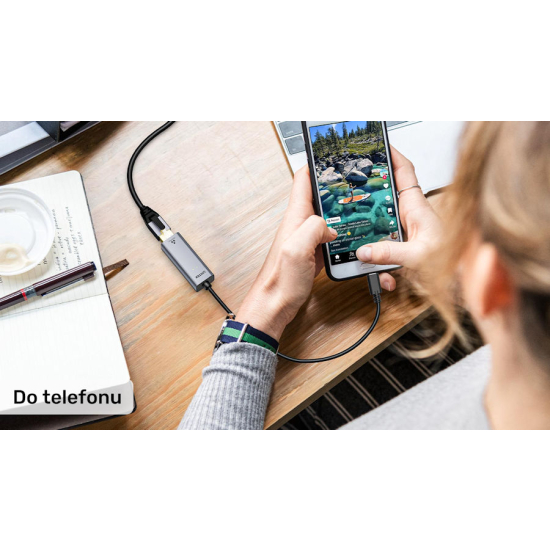 Karta sieciowa USB-C -> RJ45 1Gbps Unitek Y-3465GY01
