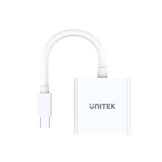 Adapter mini DisplayPort -> DVI Unitek Y-6326WH biały