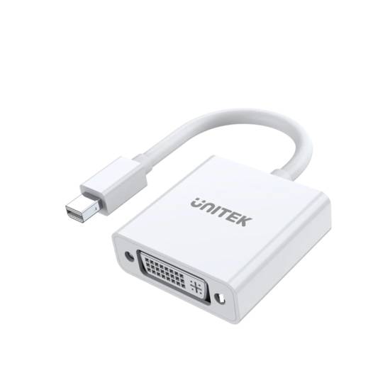 Adapter mini DisplayPort -> DVI Unitek Y-6326WH biały