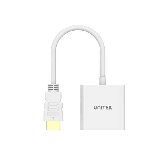 Adapter HDMI -> VGA FullHD 60Hz Unitek Y-6333C01 biały