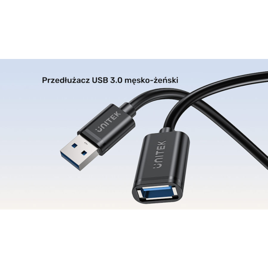 Kabel USB 3.0 A-A przedłużacz 3,0m Unitek Y-C1479BBK03