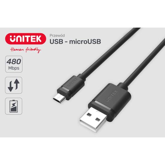 Kabel USB micro USB 5 szt.Unitek Y-C4007BK
