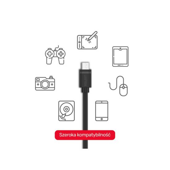 Kabel USB micro USB 5 szt.Unitek Y-C4007BK