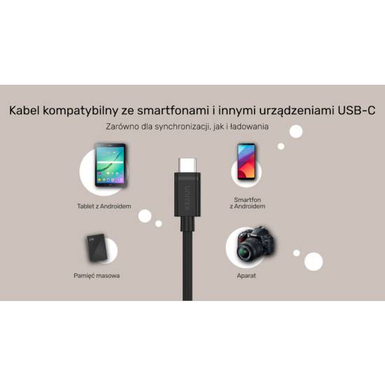 Kabel USB-C - USB-C 3,0m Unitek Y-C477BK01-3M