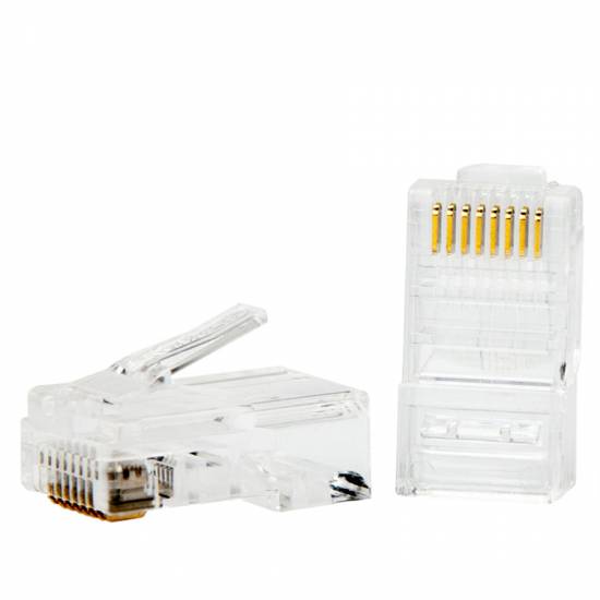 Wtyk modularny RJ45 8p8c kat.5e na drut 100szt Unitek Y-OT18TP