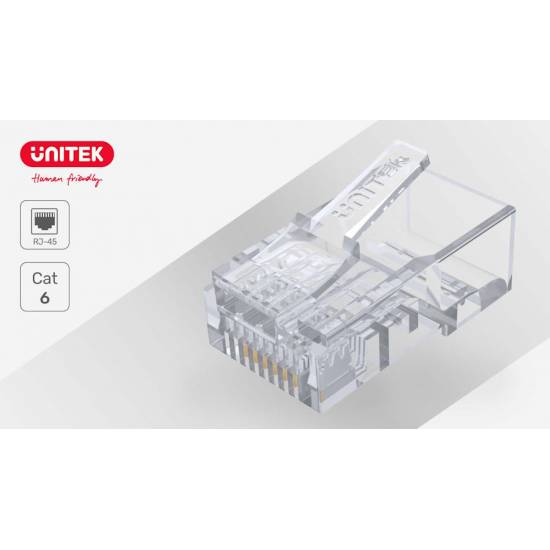Wtyk modularny RJ45 8p8c kat.6 na drut 100szt Y-OT19TP