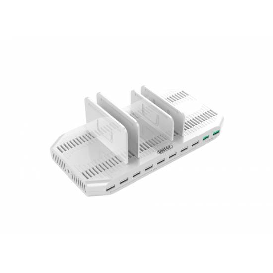 Stacja ładująca 10x USB 2.4A 96W z QC 3.0 Unitek Y-2190A
