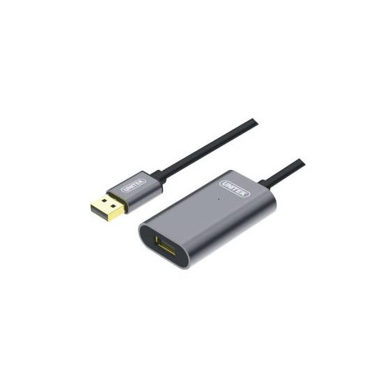 Kabel USB 2.0 A-A przedłużacz 10m aktywny Unitek Y-272