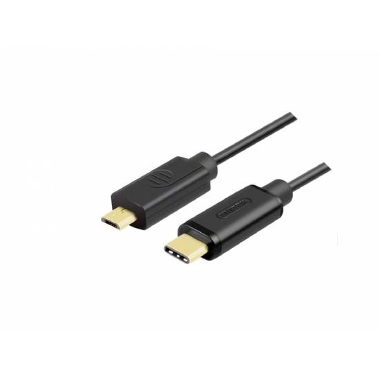 Kabel USB C na micro USB 2.0 1,0m Unitek Y-C473BK