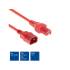 Kabel zasilania C14 - C15 5,0m AK5336 czerwony