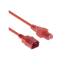 Kabel zasilania C14 - C15 5,0m AK5336 czerwony