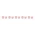 Klips do wtyku RJ45 100szt czerwony Digitus A-CC-R