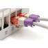 Klips do wtyku RJ45 100szt fioletowy Digitus A-CC-VI