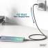 Kabel USB 2.0 USBA - USB-C 60W czarny 1,0m silikonowy Digitus AK-300340-010-S