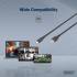 Kabel USB 2.0 USBA - USB-C 60W czarny 1,0m silikonowy Digitus AK-300340-010-S