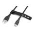 Kabel USB 2.0 USBA - USB-C 60W czarny 1,0m silikonowy Digitus AK-300340-010-S