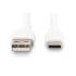 Kabel USB 2.0 USBA - USB-C 60W biały 2,0m silikonowy Digitus AK-300340-020-W