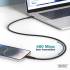 Kabel USB 2.0 USB-C - USB-C 60W czarny 1,0m silikonowy Digitus AK-300341-010-S