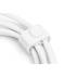 Kabel USB 2.0 USB-C - USB-C 60W biały 0,5m silikonowy Digitus AK-300341-005-W