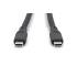 Kabel USB 3.2 Gen2 USB-C - USB-C 100W 10Gbs czarny 0,5m silikonowy Digitus AK-300342-005-S