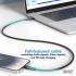Kabel USB 4.0 Gen3 USB-C - USB-C 240W 40Gbs czarny 0,5m silikonowy Digitus AK-300344-005-S
