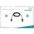 Kabel DisplayPort HDMI 4K@60Hz 1,0m Digitus AK-340303-010-S