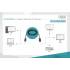 Kabel DisplayPort HDMI 4K@60Hz 1,0m Digitus AK-340303-010-S